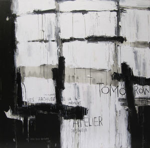 acrylic decorative painting / abstract / for offices / for hotels