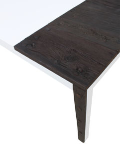 original design table / solid wood / lacquered MDF / rectangular