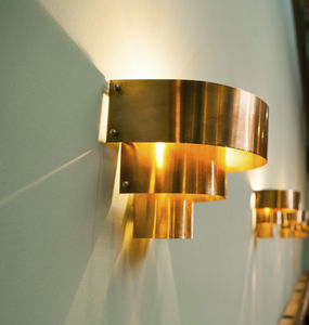 Art Deco wall light / copper / LED / halogen