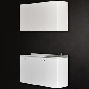 hairdresser cabinet with washbasin
