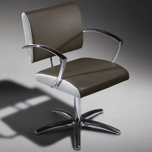 synthetic leather beauty salon chair / aluminum / star base / adjustable-height