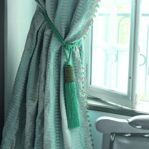 curtain fabric / patterned / cotton / silk