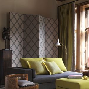 upholstery fabric / for curtains / patterned / viscose