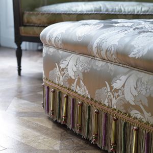 upholstery fabric / for curtains / floral pattern / cotton