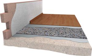 roll sound-insulating underlay / recycled rubber / recyclable