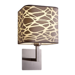 traditional wall light / fabric / metal / incandescent