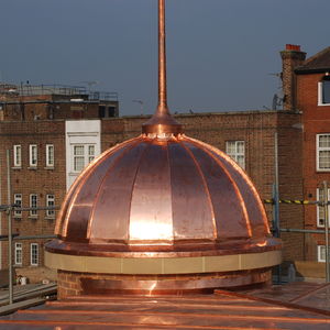 zinc roofing / upright joint
