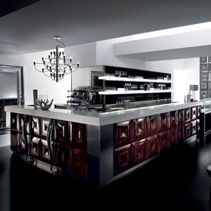 bar counter / glass / polyurethane / upright