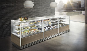 refrigerated counter display case / for pastry shops