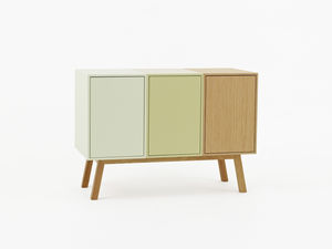contemporary sideboard / lacquered wood / lacquered MDF / modular