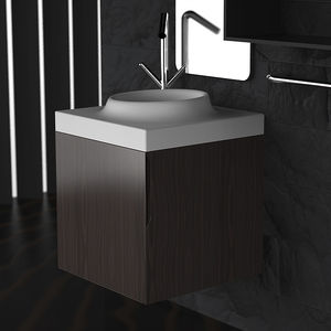 countertop washbasin / round / Solid Surface / contemporary
