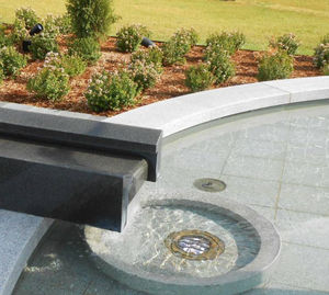 garden fountain / natural stone / contemporary