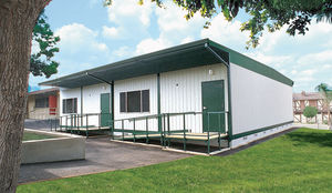 temporary building / wooden / steel framing / for schools