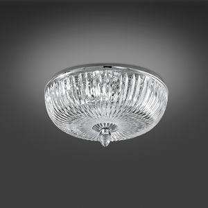 traditional ceiling light / crystal / metal / LED