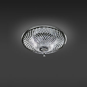 traditional ceiling light / round / crystal / LED
