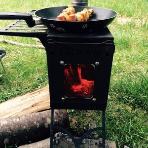 wood range cooker / for boilers / with grill