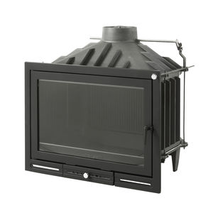 wood closed hearth / 1-sided / cast iron