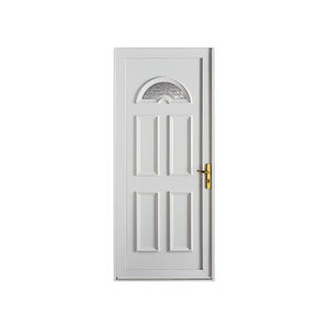 entry door / swing / PVC / security