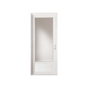 entry door / swing / PVC / security