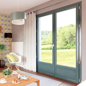 swing French door / tilt-and-turn / PVC / double-glazed