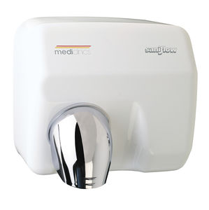 automatic hand dryer / built-in / wall-mounted / steel