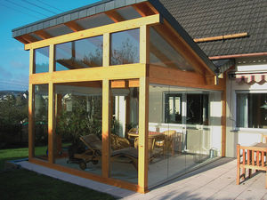 glass sliding door system