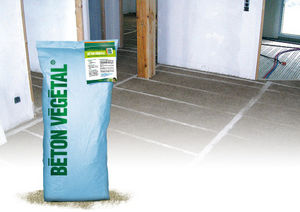 hemp concrete / lime / insulated / for flooring