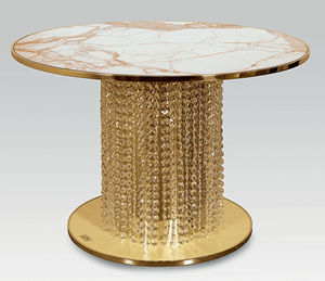 round table / contemporary / marble