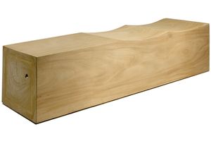 indoor bench / contemporary / wooden / recovered materials