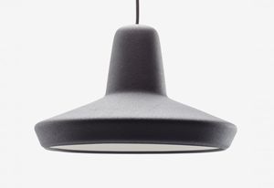 pendant lamp / contemporary / PVC / gray
