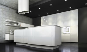 contemporary kitchen / laminate / matte / lacquered