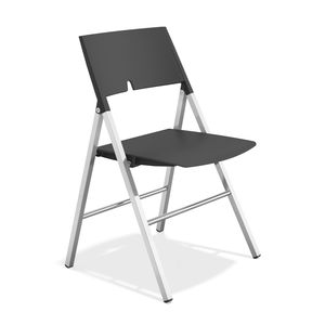 contemporary visitor chair / folding / plastic