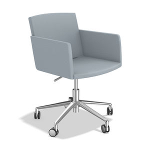 contemporary office chair / on casters / with armrests / star base