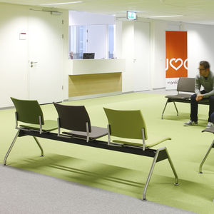 metal beam chairs / wooden / 3-seater / 4-seater