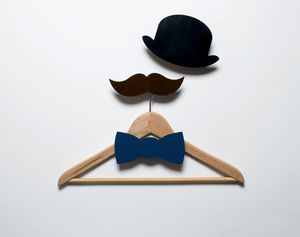 contemporary coat hook / aluminum / lacquered