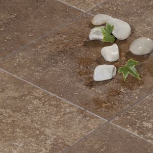 poolside tile / for floors / travertine / polished
