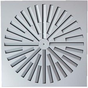 ceiling air diffuser / square / helical