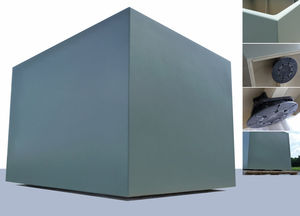 plastic planter / square / custom / contemporary