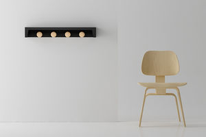 wall-mounted coat rack / contemporary / wooden / commercial