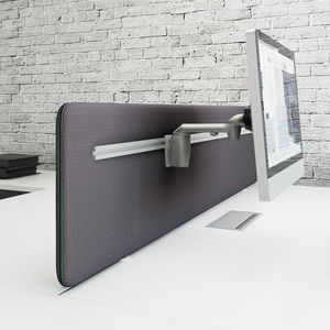 countertop office divider / fabric