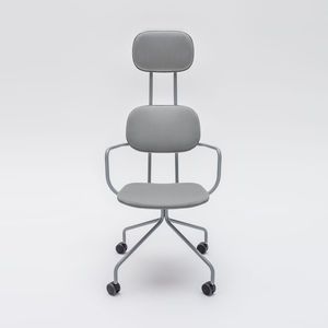 contemporary conference chair / high back / swivel / with armrests