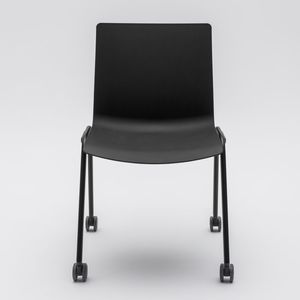 contemporary conference chair / on casters / with armrests / upholstered