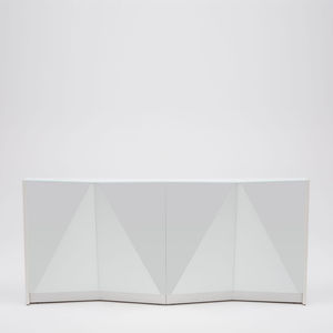 modular reception desk / glass / illuminated