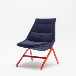 contemporary office armchair / fabric / metal / ergonomic