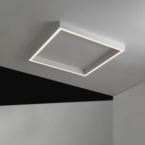 contemporary ceiling light / square / aluminum / extruded aluminum