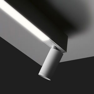 LED track light / round / aluminum / for shops
