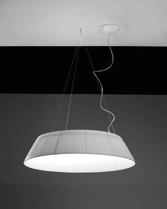 pendant lamp / contemporary / aluminum / fabric