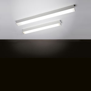 surface-mounted light fixture / LED / linear / aluminum