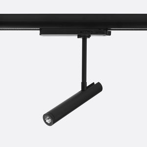 LED track light / circular / painted aluminum / for shops