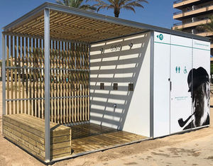 toilet kiosk / metal